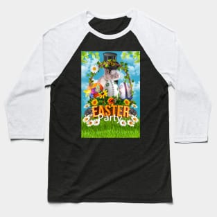 Easter Party Bunny Baseball T-Shirt